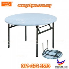 EV RP830 - 3' Round Foldable Plastic Table